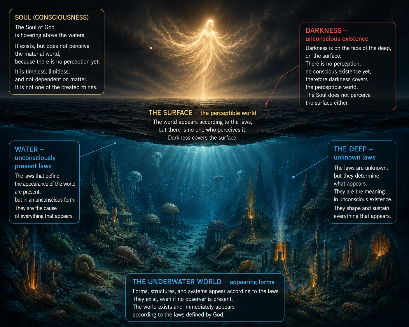 The Appearance of the Material World and the Presence of the Spirit